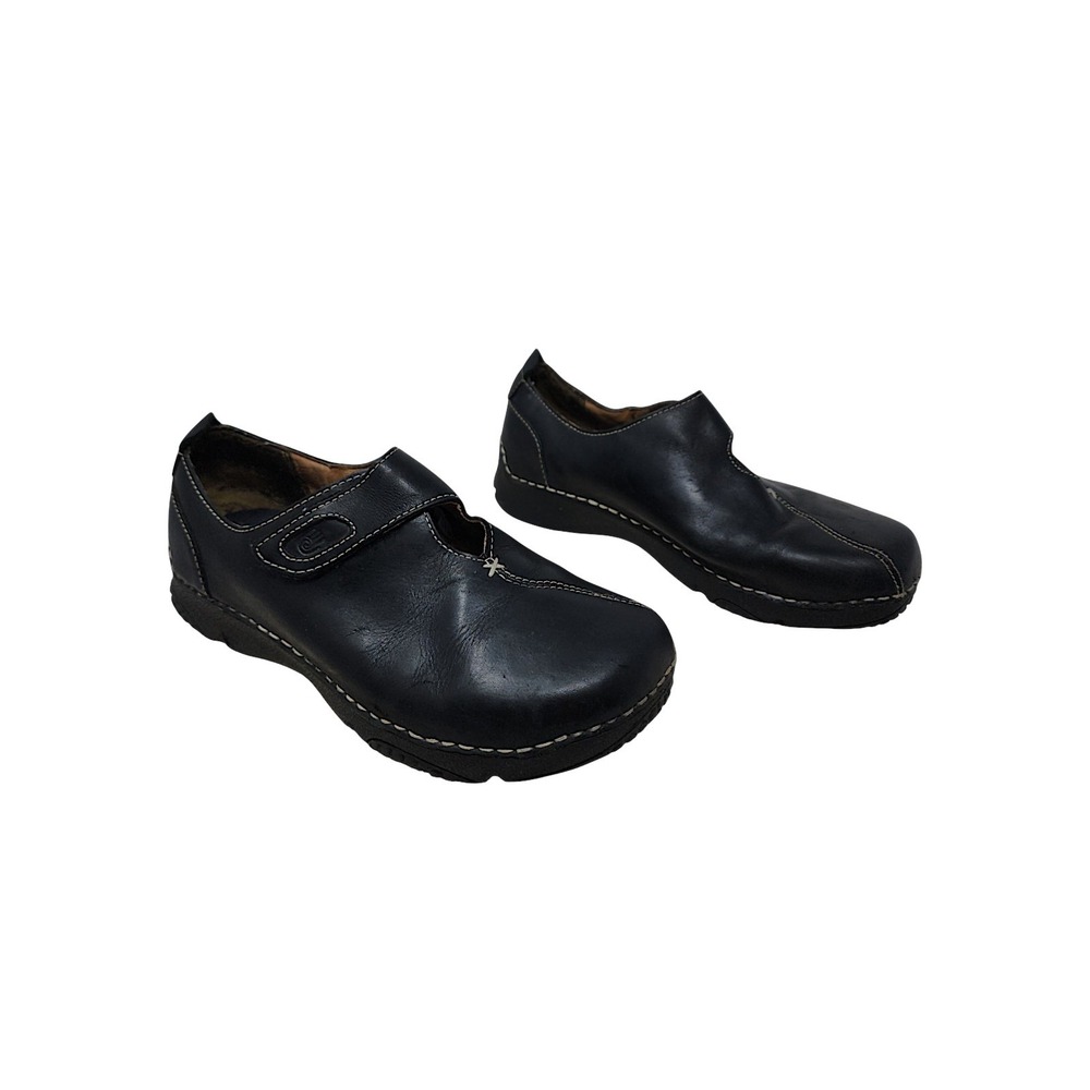 Teva Mary Jane Clogs 8.5 Women Ancona Black Leather Comfort Walking Shoe Minimal